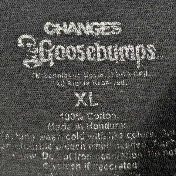 Goosebumps Beware of Monsters Mens XL Black Graphic T Shirt Horror Tee - Picture 2 of 3
